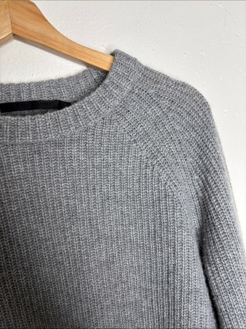 Jenni Kayne 100% Cashmere Fisherman Crewneck Sweater Size M EUC - Picture 5 of 10